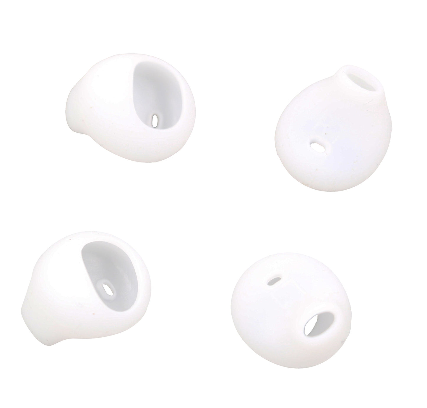 ALXCD Ear Gels Tips for Galaxy Ear Buds, 2 Pair Soft Comfortable White Silicone Replacement Ear Tips for Samsung Galaxy Earphone S6edge/ S7/ S7edge