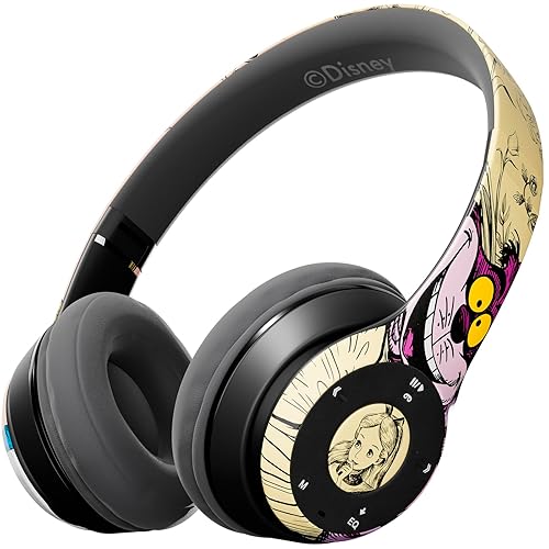 Disney Alice in Wonderland Bluetooth Headphones - Wireless Headset W/Built in Mic and Up to 15 Hrs Playtime - Alice in Wonderland Gifts for Women…