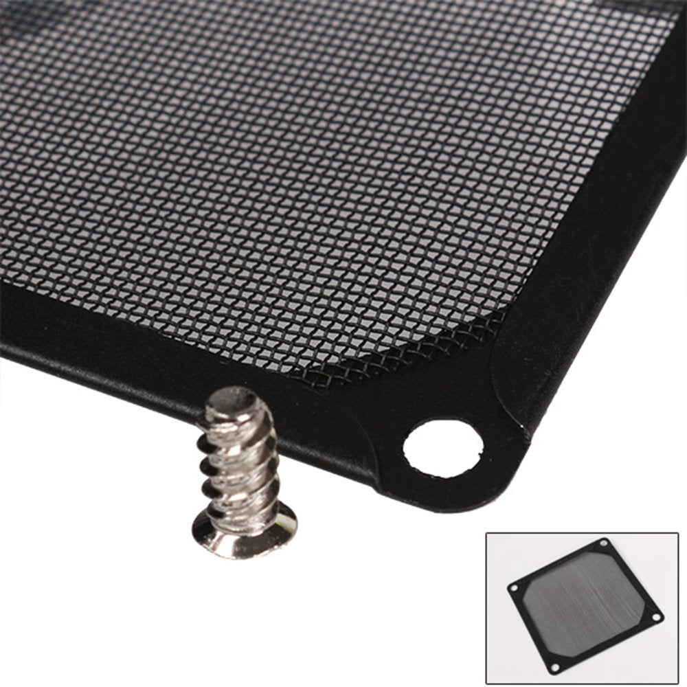 BQLZR Black 80 X 80mm PC Computer Chassis Fan Filter Mesh Metal Strainer