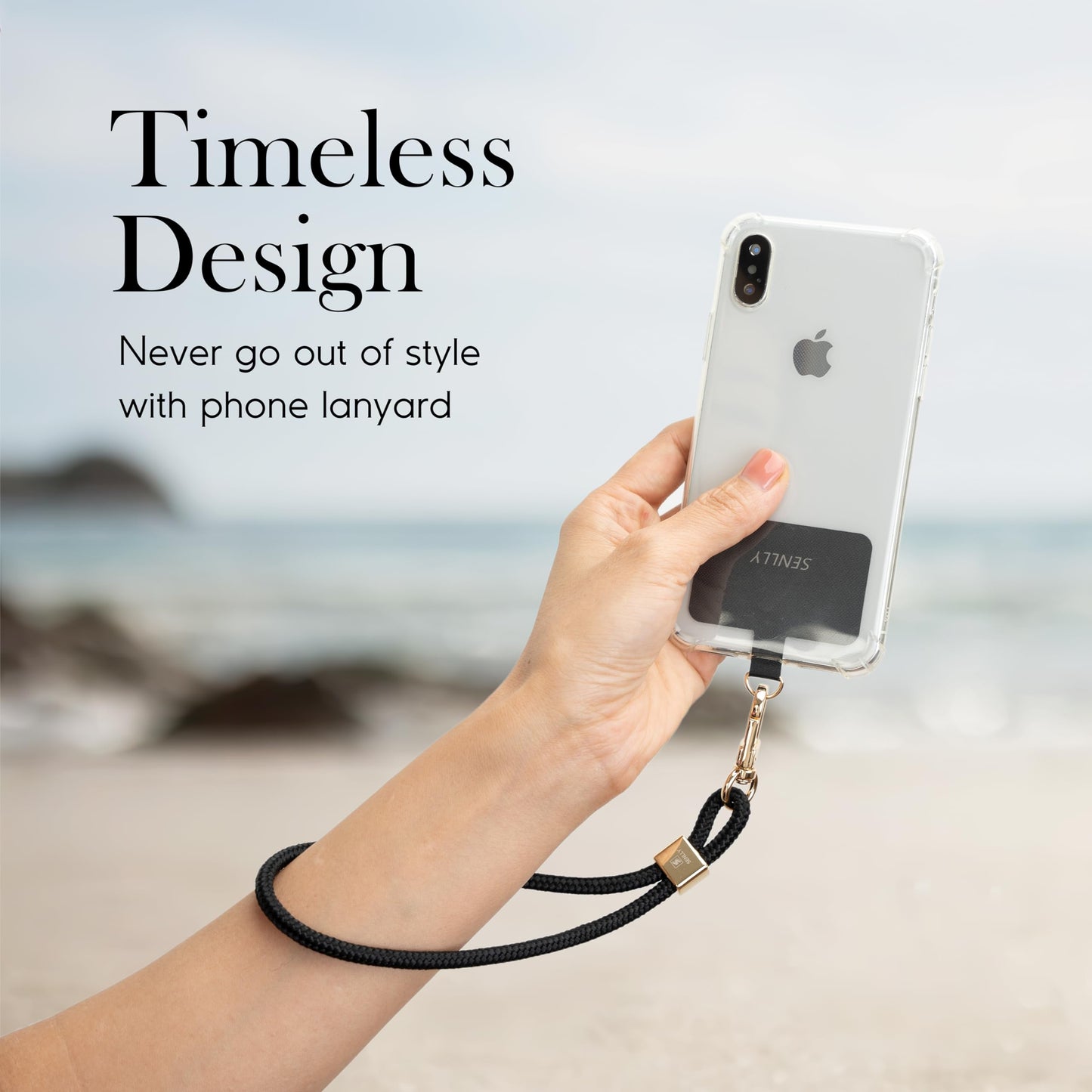 SENLLY Phone Wristlet Lanyard with Ultra Thin Patch, Original Minimalist Design Wrist Strap Compatible All Smartphone