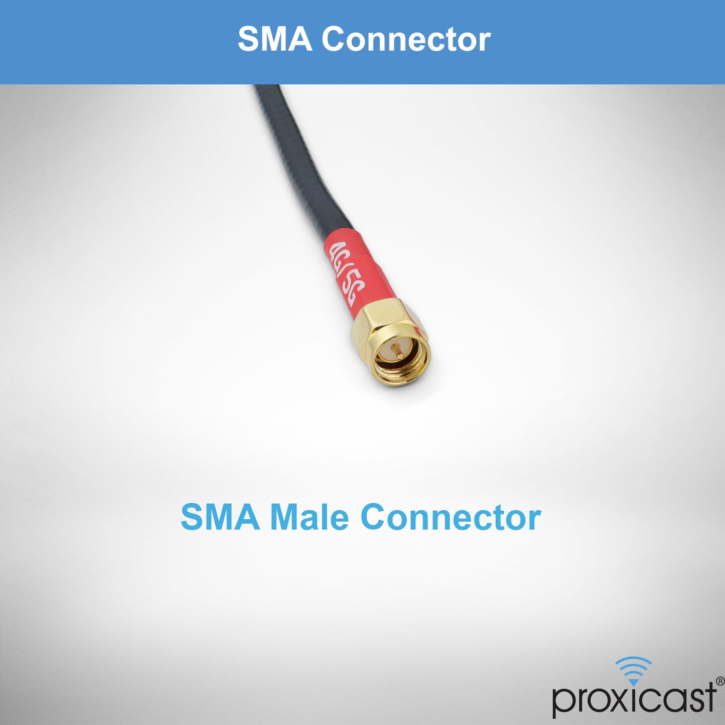 Proxicast SISO 4G/5G Cellular Antenna - Low Profile Vandal Resistant IP67 Omni Through Hole Mount - 2ft Coax - Black - Compatible with Cisco