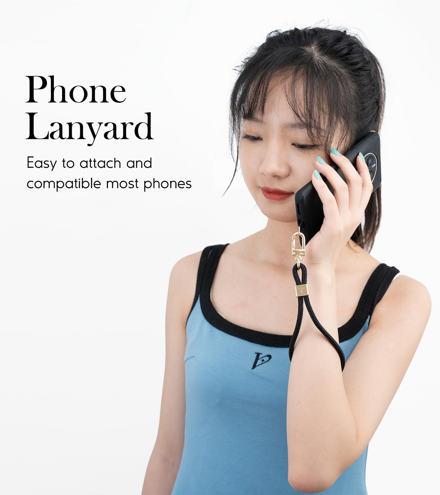 SENLLY Phone Wristlet Lanyard with Ultra Thin Patch, Original Minimalist Design Wrist Strap Compatible All Smartphone