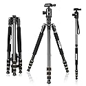 ZOMEI Z688 Travel Camera Tripod Aluminum Alloy Portable Monopod with Ball Head ann Carrying Bag for Canon Nikon Sony DSLR Camera