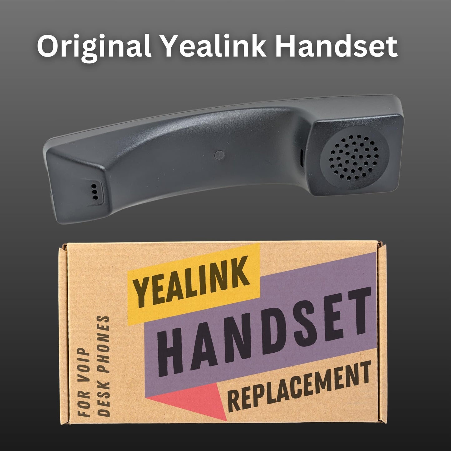 Yealink Phone Handset Spare Replacement for Telephones - T43U,T42U, T40P, T41S, T42S, T40G, T41P, T42G, Made to Exact Specs to Ensure Optimal HD Audio