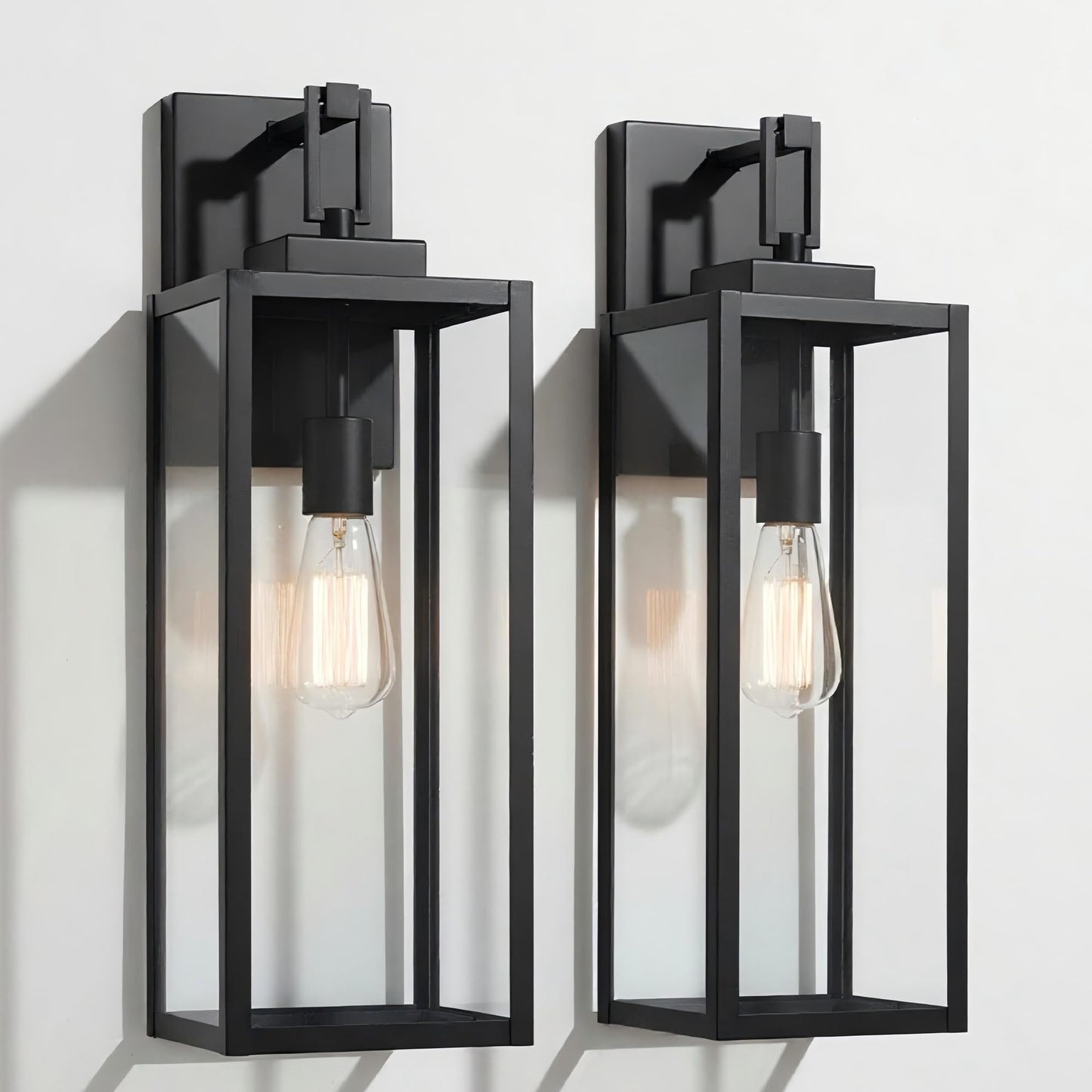 Faymart lighting 2 Pack 22" Large Size Outdoor Wall Sconce,22 Inch Outdoor Wall Lantern Light for Garage Porch Light Extra Large Exterior Light