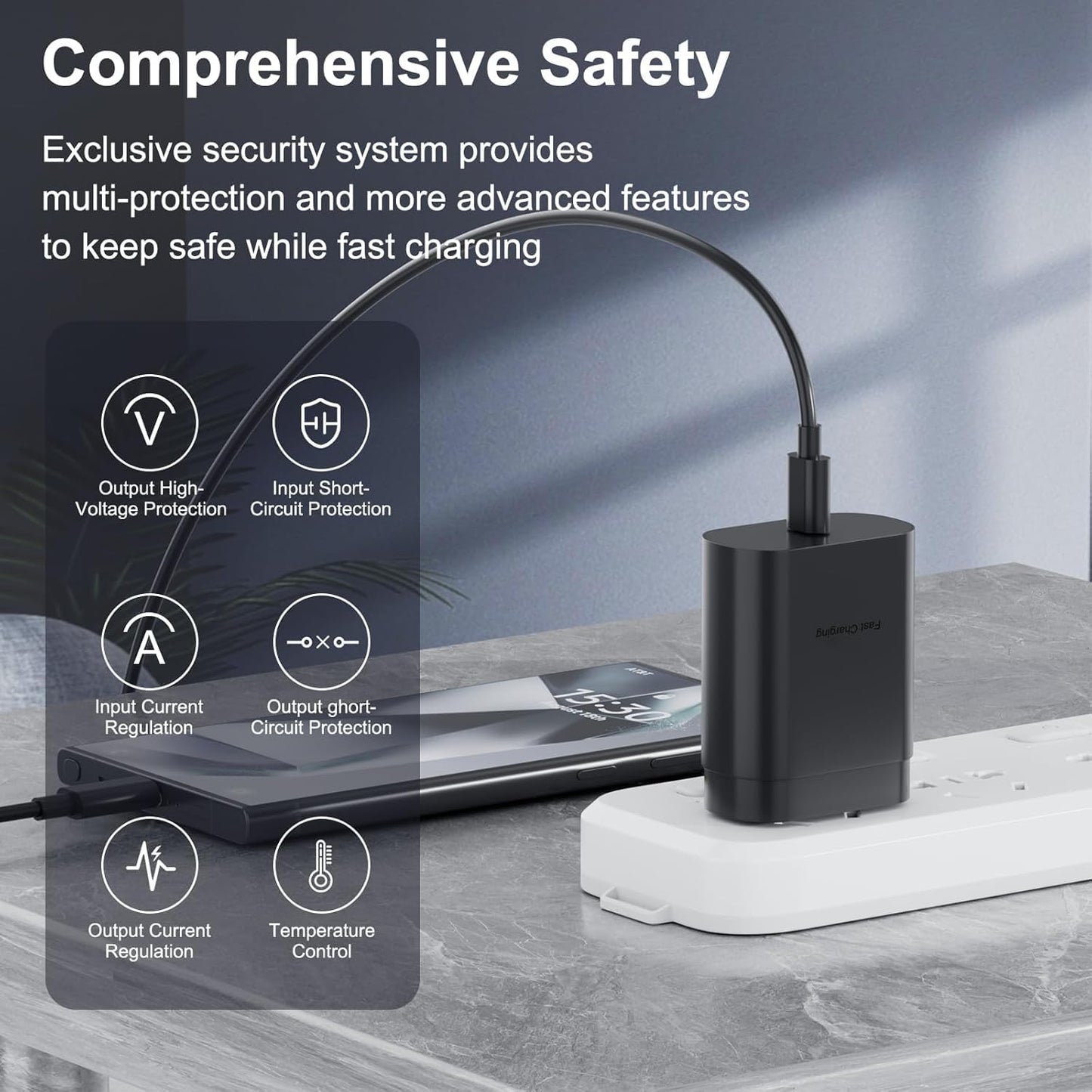 25W Type C Charger?4 Pack Fast Charging USB C Chargers Block Fast Wall Chargers for Samsung Galaxy S25/S24/S23 S22/S21Ultra/S20/S20 Ultra/Note 20