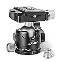 Low Profile Ball Head, CAVIX H-29S Camera Tripod Head Metal Ball Head with Arca Swiss Quick Release Plate Bubble Level Load Capacity 22 Lbs/10kg…