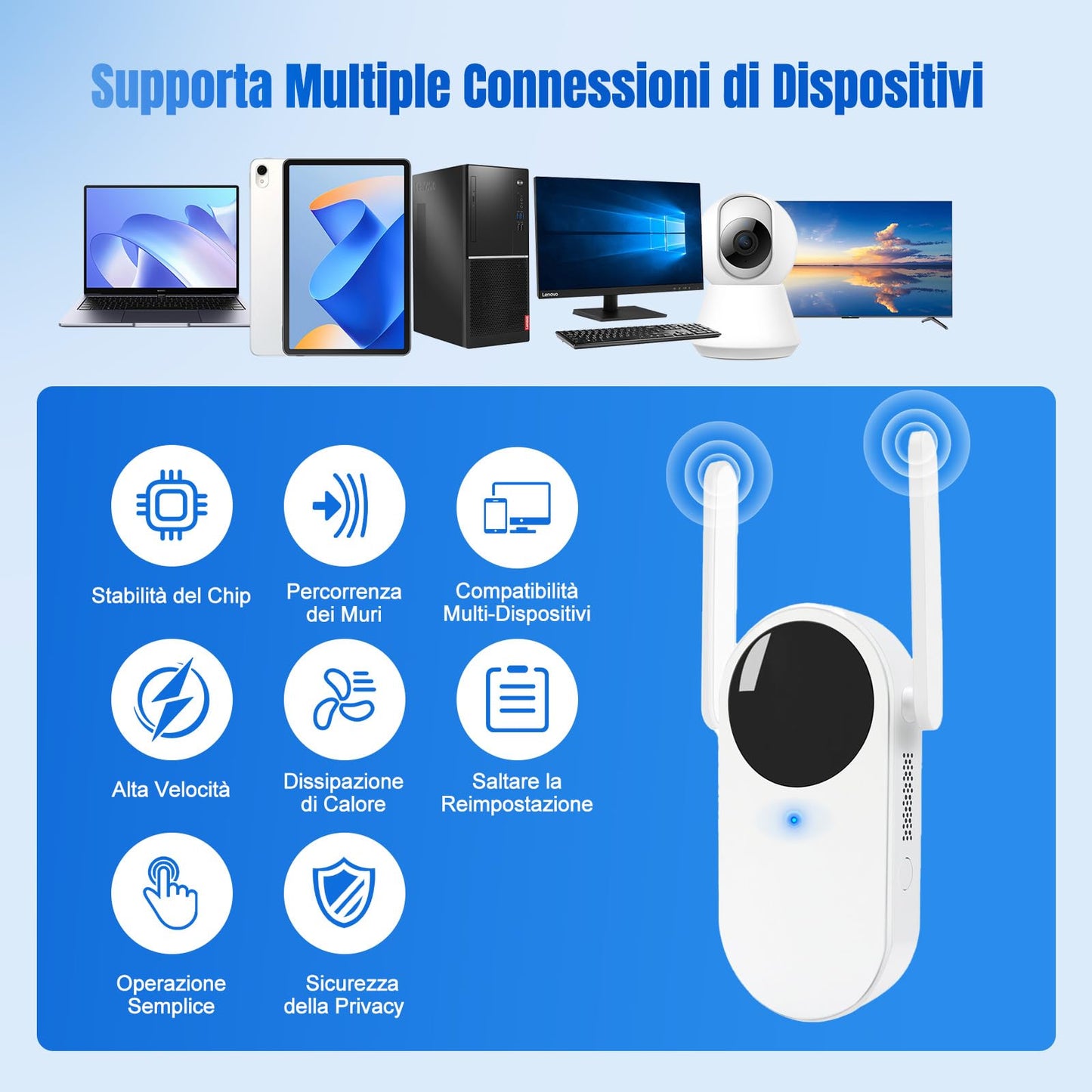 WiFi Extender Signal Booster for Home,WiFi Booster, WiFi Repeater with