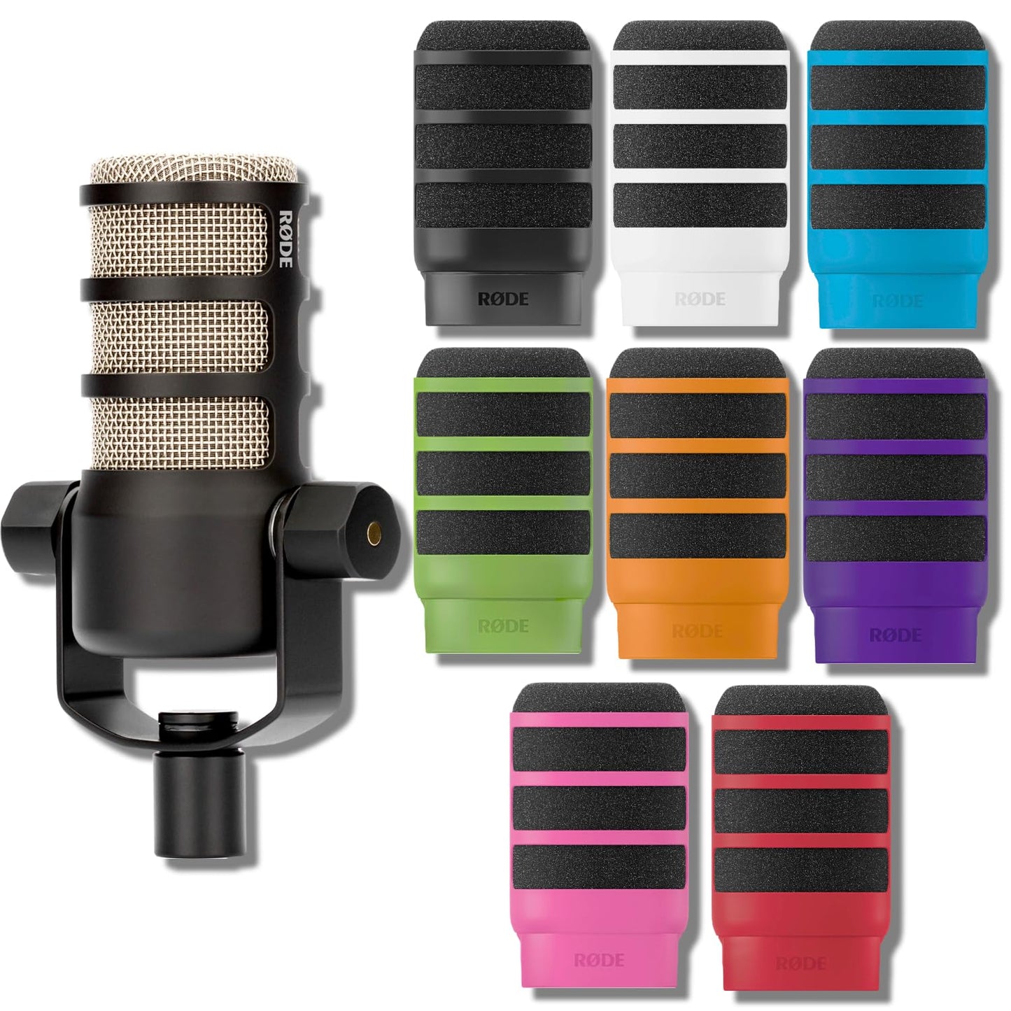 RODE PodMic + WS14 Pop?Filter Bundle - Professional Podcasting, Streaming & Voice-Over Dynamic Microphone (Black)