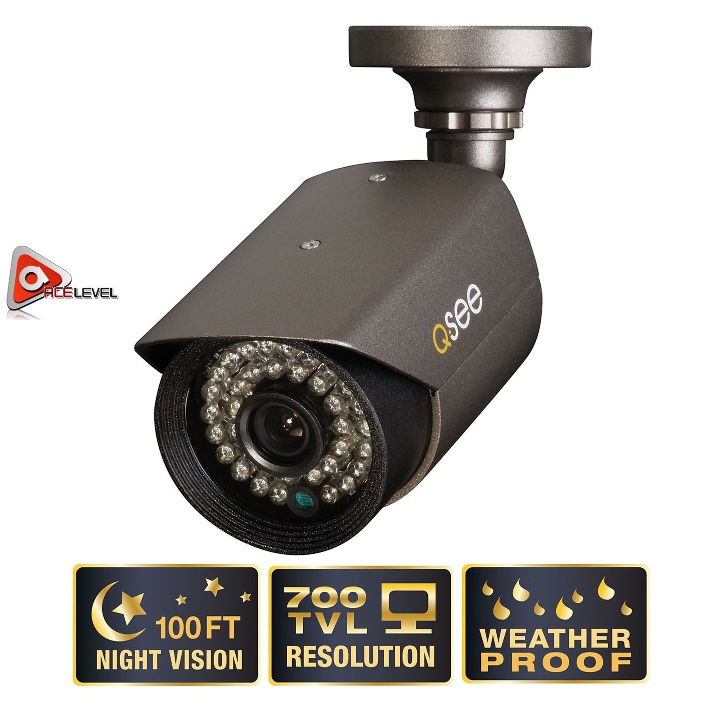 Q-See QM7010B / 700TVL Resolution / 100ft of Night Vision / 4.6mm Lens / 3-Axis Stand