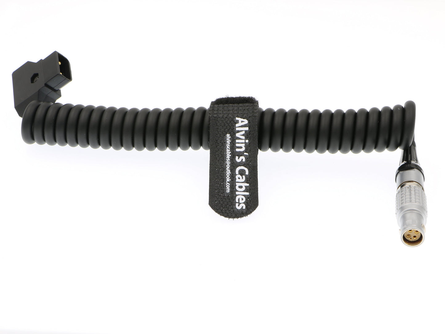 Alvin's Cables RED Komodo-X 1B 6 Pin Female to D-Tap Coiled Power Cable for RED V-Raptor DSMC2 Epic Scarlet Camera, for DJI Ronin 4D