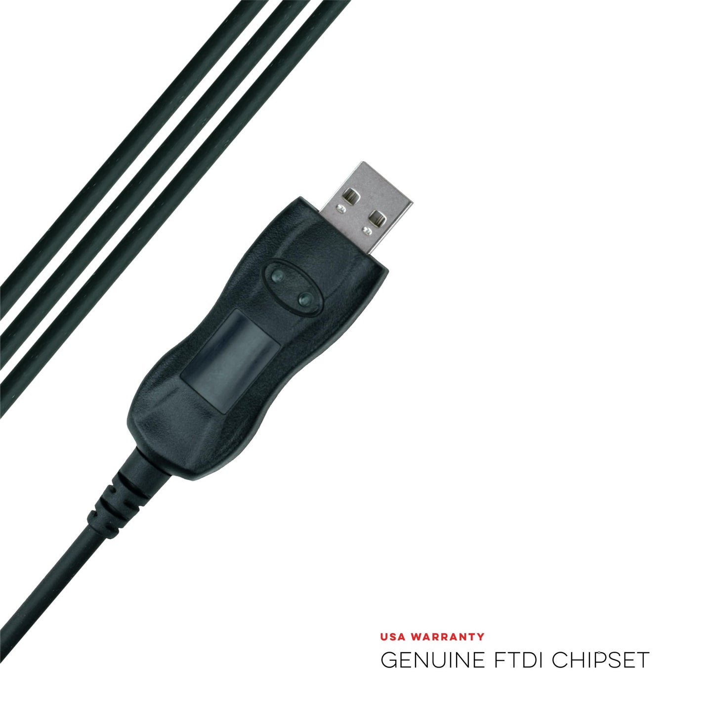 BTECH PC04 FTDI USB Programming Cable - Compatible UV-25X2, UV-25X4, UV-50X2, GMRS-50V2, GMRS-20V2 Mobile Radios and More - Genuine FTDI Chipset