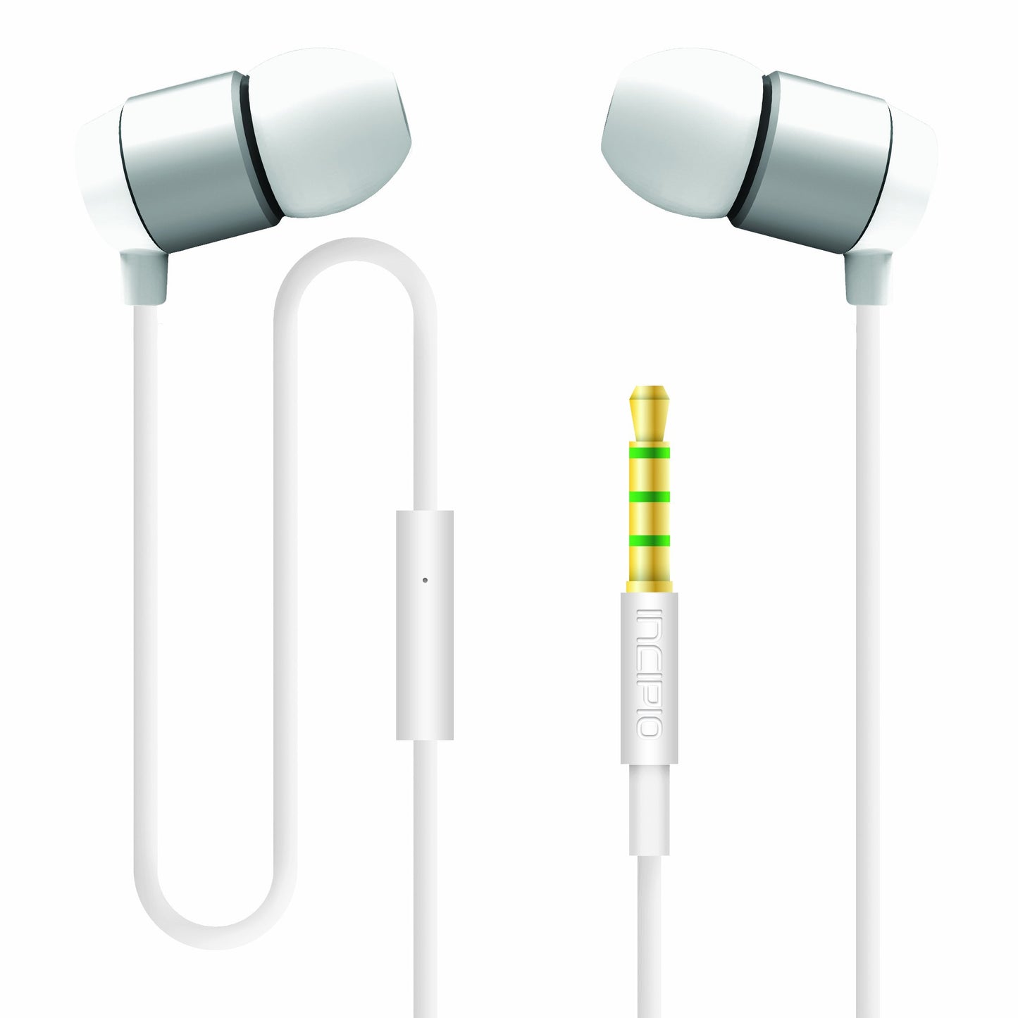 Incipio NX-312 F90 Hi Fi Stereo Earbuds - White/Silver