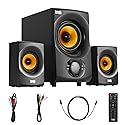 Acoustic Audio by Goldwood Bluetooth 2.1 Speaker System 2.1-Channel Home Theater Speaker System, Black (AA2170)
