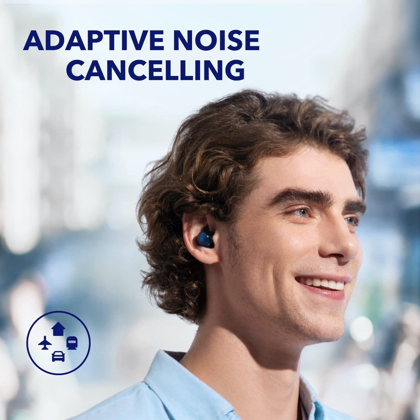 Soundcore by Anker Space A40 Auto-Adjustable Active Noise Cancelling Wireless Earbuds, Reduce Noise by Up to 98%, 50H Playtime, Hi-Res Sound