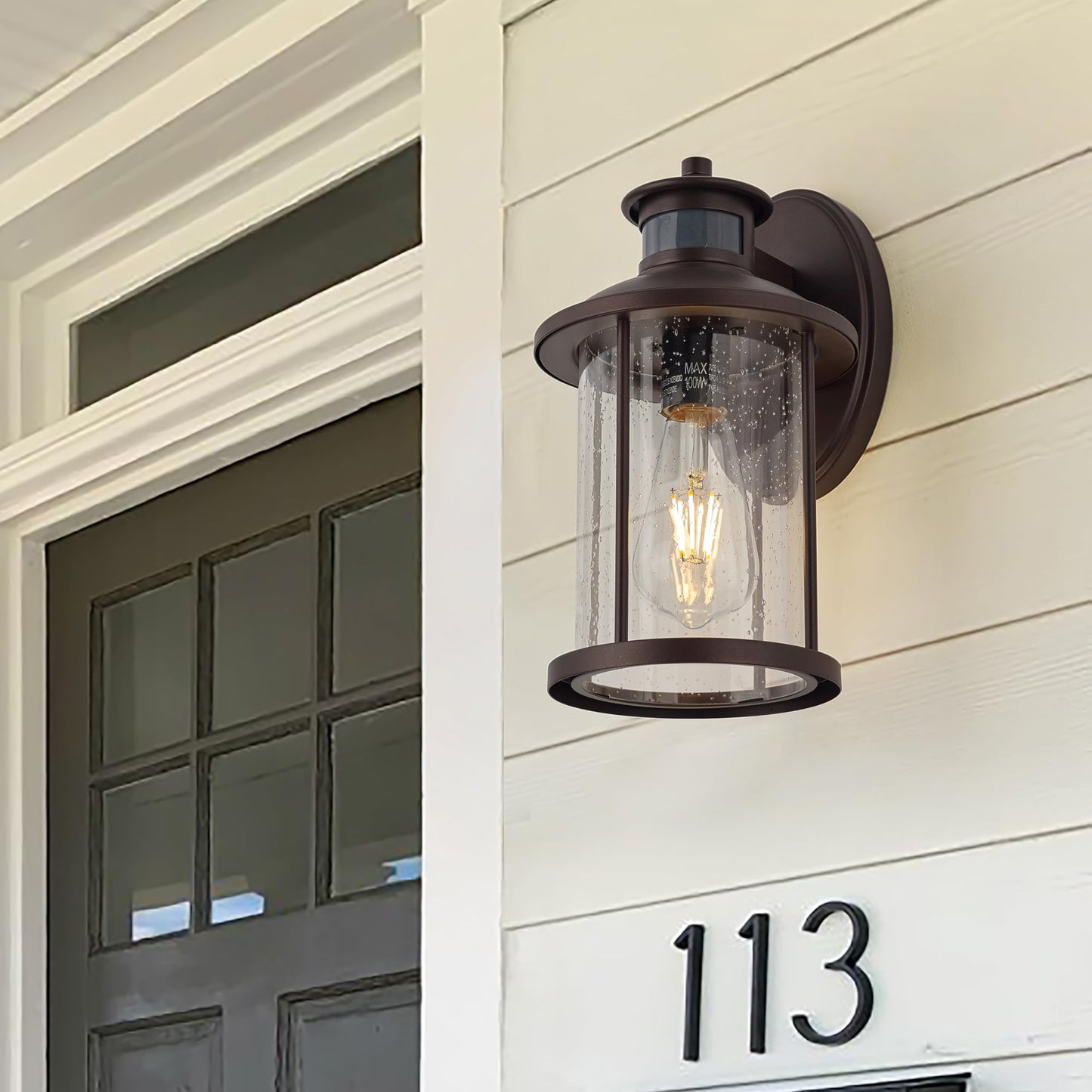 MICSIU Bronze Outdoor Wall Light, Bronze, 2 Pack H11.5