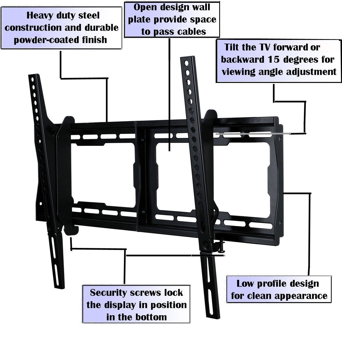 VideoSecu Tilt TV Wall Mount for LG 55LF6300 55UF6450 55UF6800 55UF7600 55UF8500 55UH8500 60LF6300 60UF7700 60UF8500 60UH8500 65LF6300 65UF8500