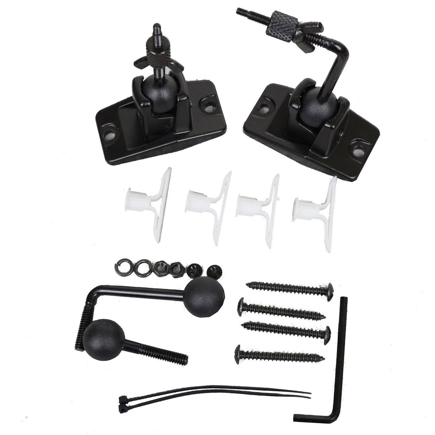 VideoSecu Universal Satellite and Audio Speaker Mount Bracket for Wall or Ceiling (Drywall/Rocksheet) - 6 Packs MS40B6 WN4