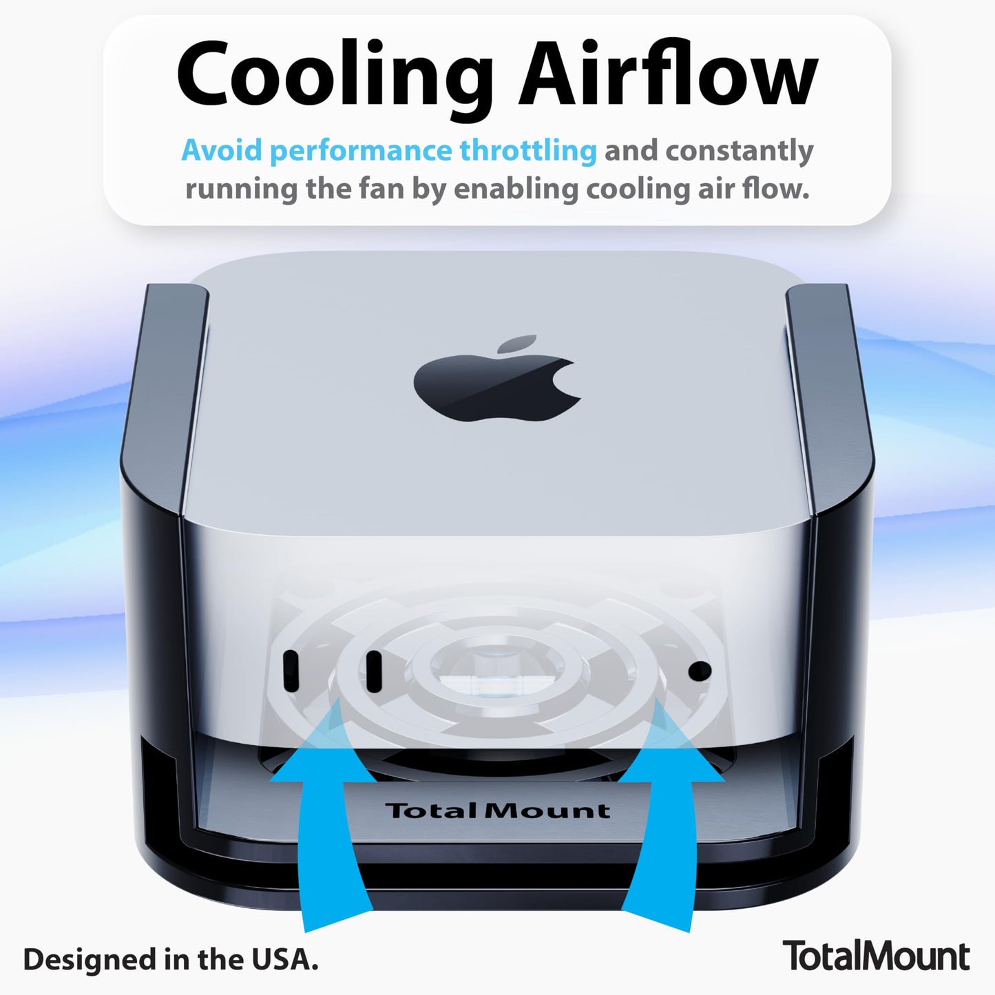 TotalMount for Mac mini (Mount to a Wall, Monitor, or Desk) - Includes Cooling Airflow Vents (Professional)