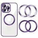 4 Pack Multicolored Universal Metal Rings Compatible with Magsafe Sticker,Magnetic Ring Ultra-Thin(0.4mm) for Phone Cases & Wireless Charging (2Pack