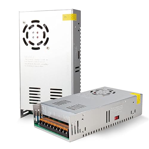 REALSUN 48V 10A Universal Switching Power Converter Adapter Transformer Regulated Supply AC to DC LED Driver 480w for CCTV, Radio, Computer Project