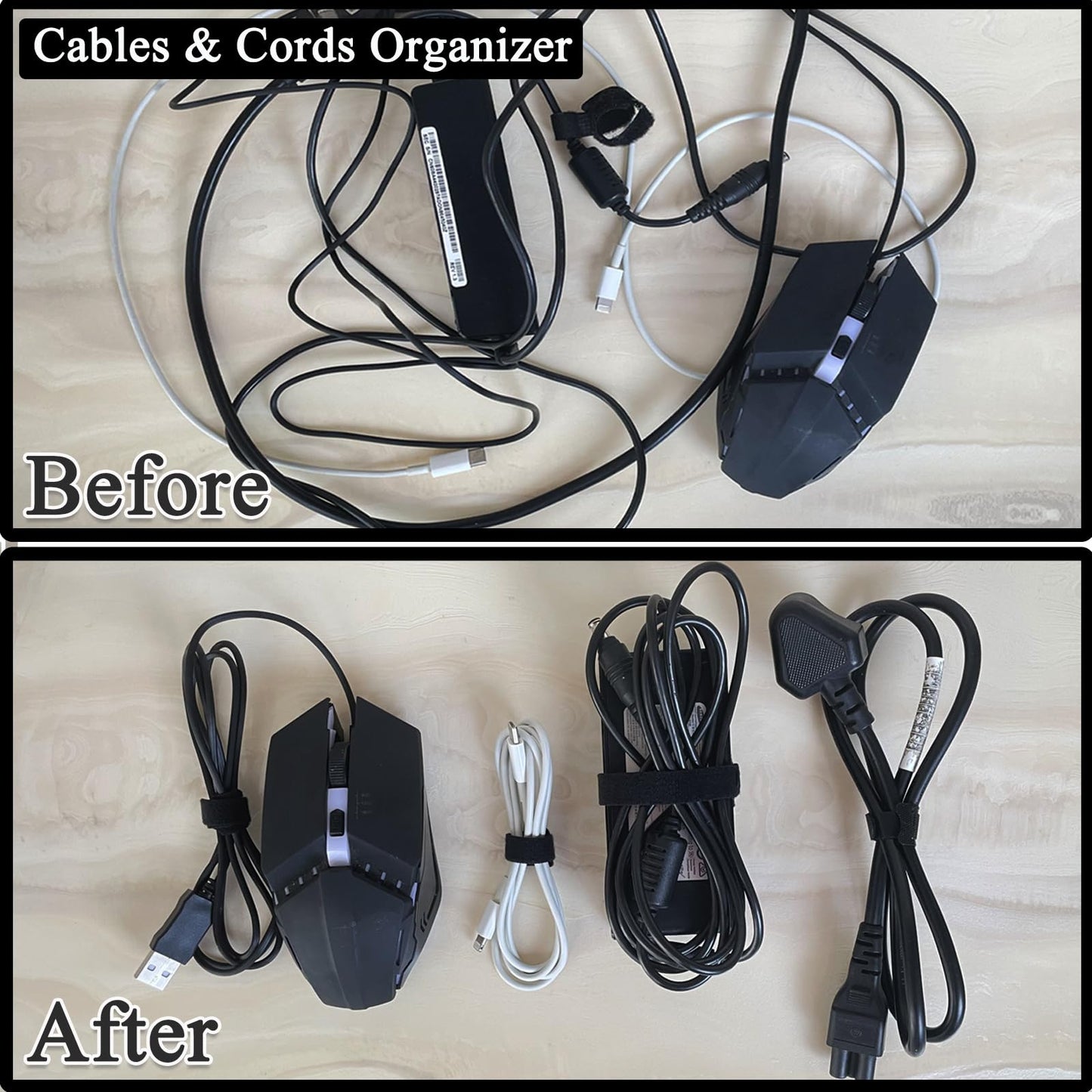 100PCS Reusable Cable Ties, Multi-Purpose Cables Management for Electrical Charging Cords, Wire Ties, Cord Ties, Cable Straps, Adjustable, Heavy Duty