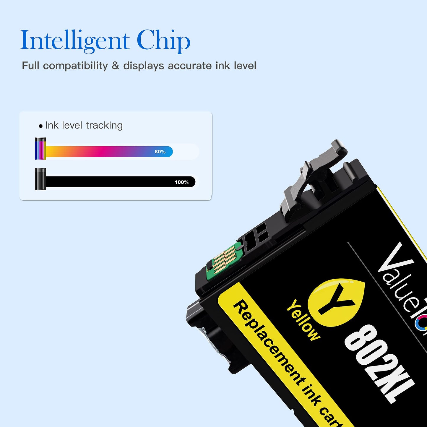 Valuetoner Remanufactured Ink Cartridge Replacement for Epson 802 802XL to use with Workforce Pro WF-4720 WF-4730 WF-4734 WF-4740 EC-4020 EC-4030
