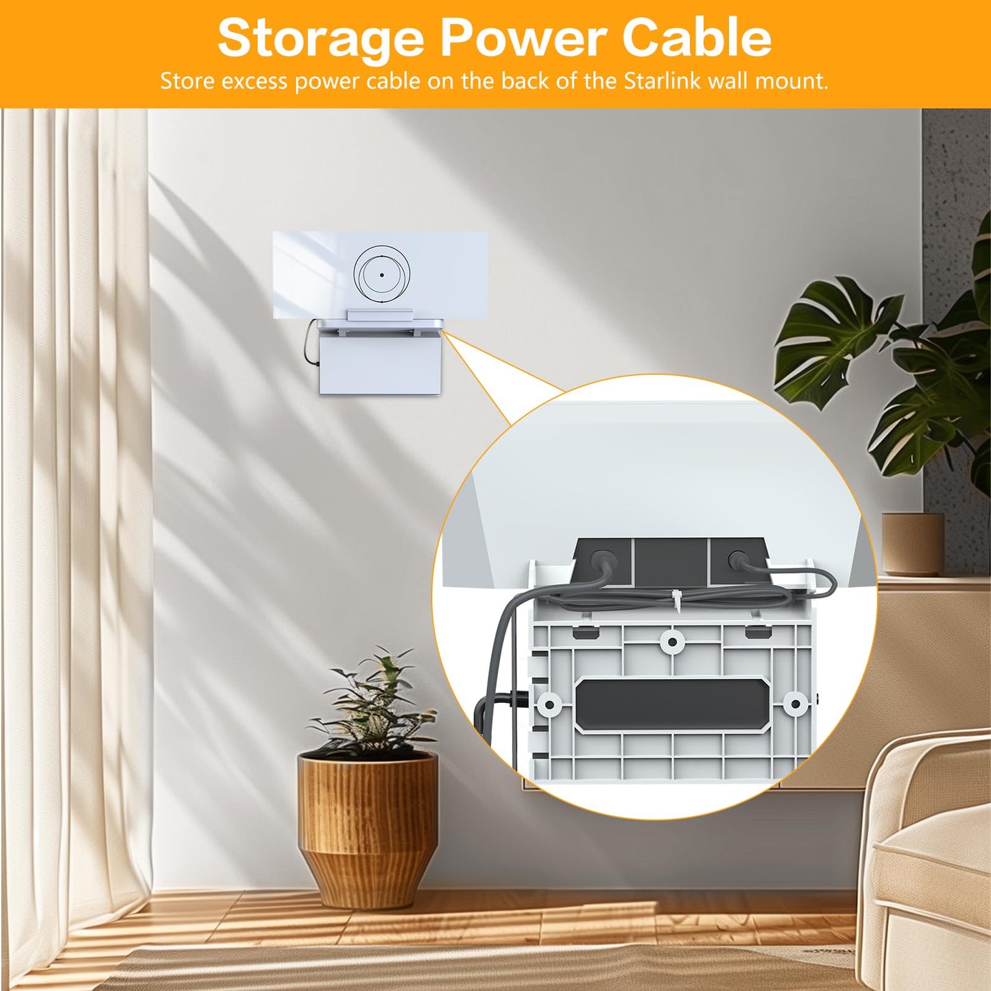 Starlink Router Mount, 2-in-1 Wall Mounting Kit for Starlink Gen 3 Router and Power Supply, Space Saving, Easy Installation