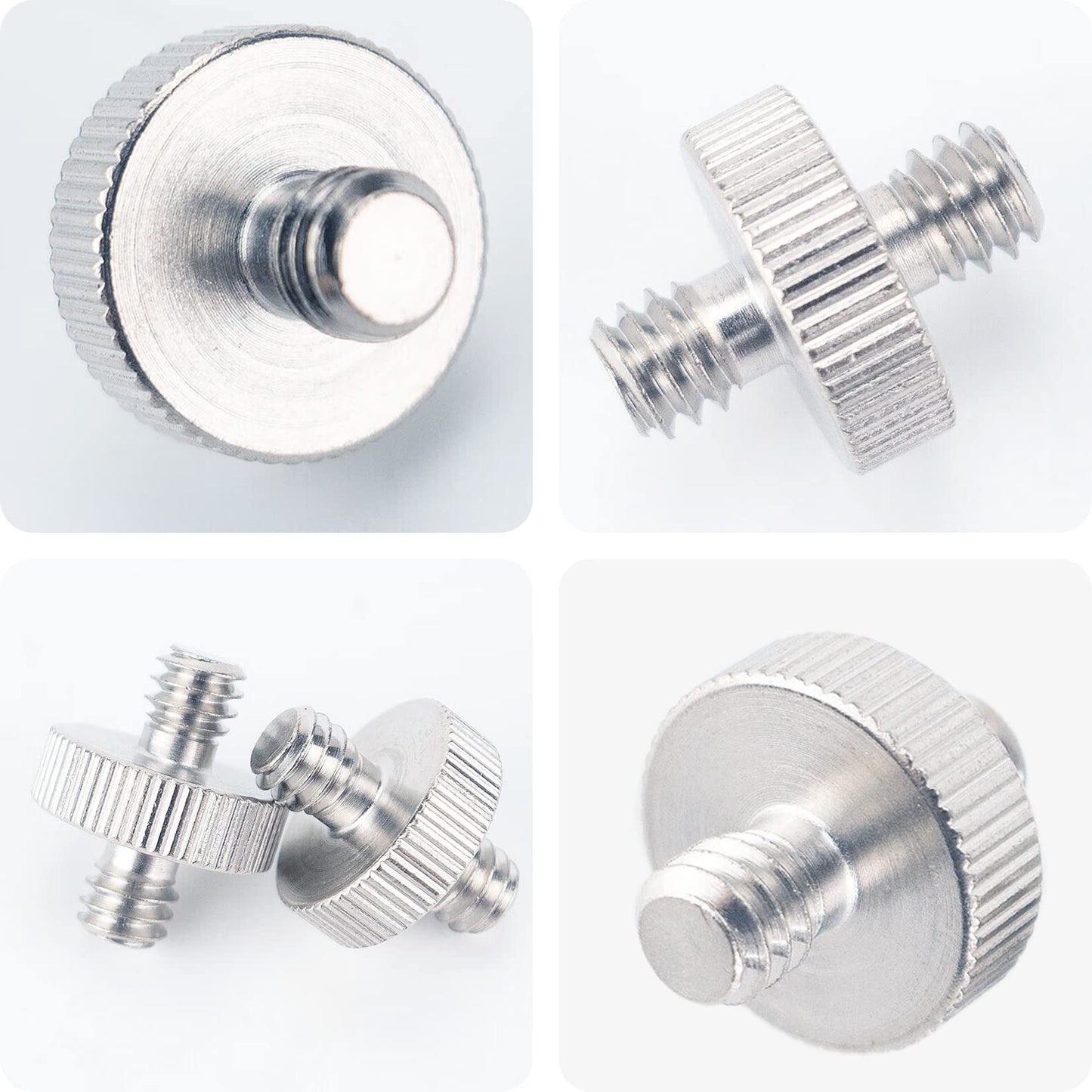Homeet 16PCS Camera Screws Mount Set 1/4 Inch and 3/8 Inch Threaded Converter Screws Adapter Flash Shoe Mount for DSLR