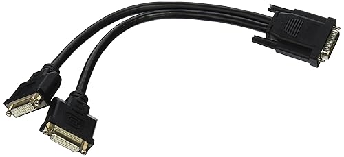 Tripp Lite DMS-59 to Dual DVI Splitter Y Cable (M to 2x DVI-I F) 1-ft.(P576-001)