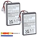 Tectra PS4 Controller Battery, 2-Pack LIP1522 Battery for Sony PlayStation 4 PS4 Slim Pro Dualshock 4 CUH-ZCT1E CUH-ZCT1H CUH-ZCT1U CUH-ZCT2 CUH-ZCT2U