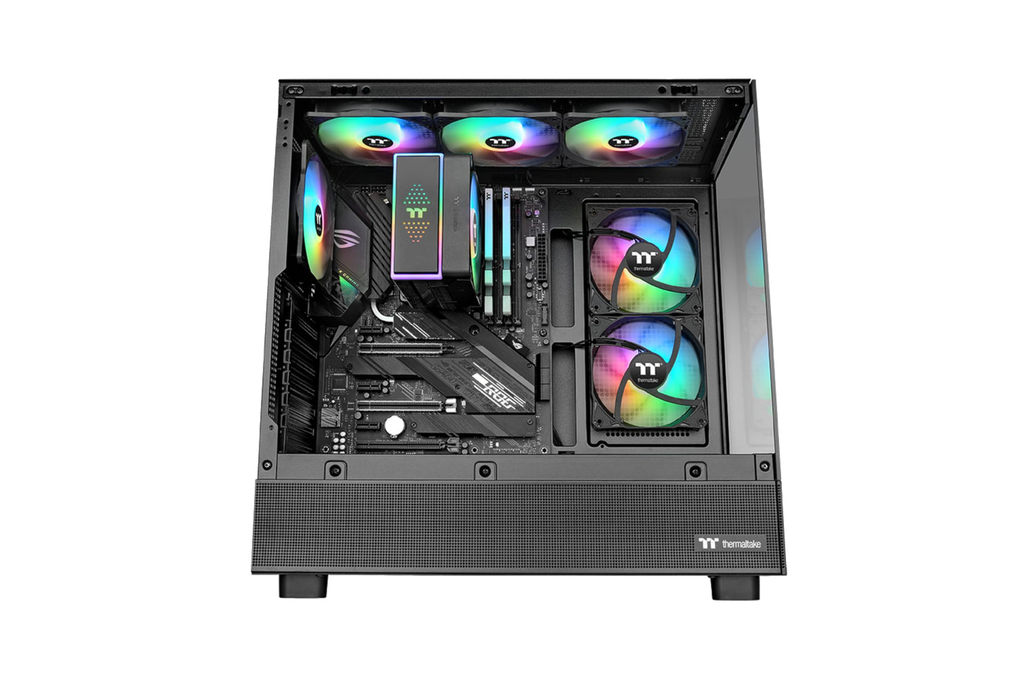 Thermaltake LE120 ARGB PWM Fan (3 Pack), PWM controlled 500~1500 rpm, 5V Motherboard Sync, 16.8 Million Colors 9 Addressable LEDs, Airflow 66.1 CFM