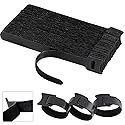 California JOS 60 PCS 6 Inches Reusable Cable Ties, Adjustable Cord Straps, Cable Organizer, Cord Wrap and Hook Loop Cords Management - Black
