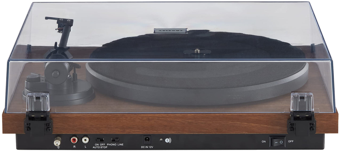 Crosley C6B-WA Belt-Drive Bluetooth Turntable Record Player with Adjustable Tone Arm, Walnut