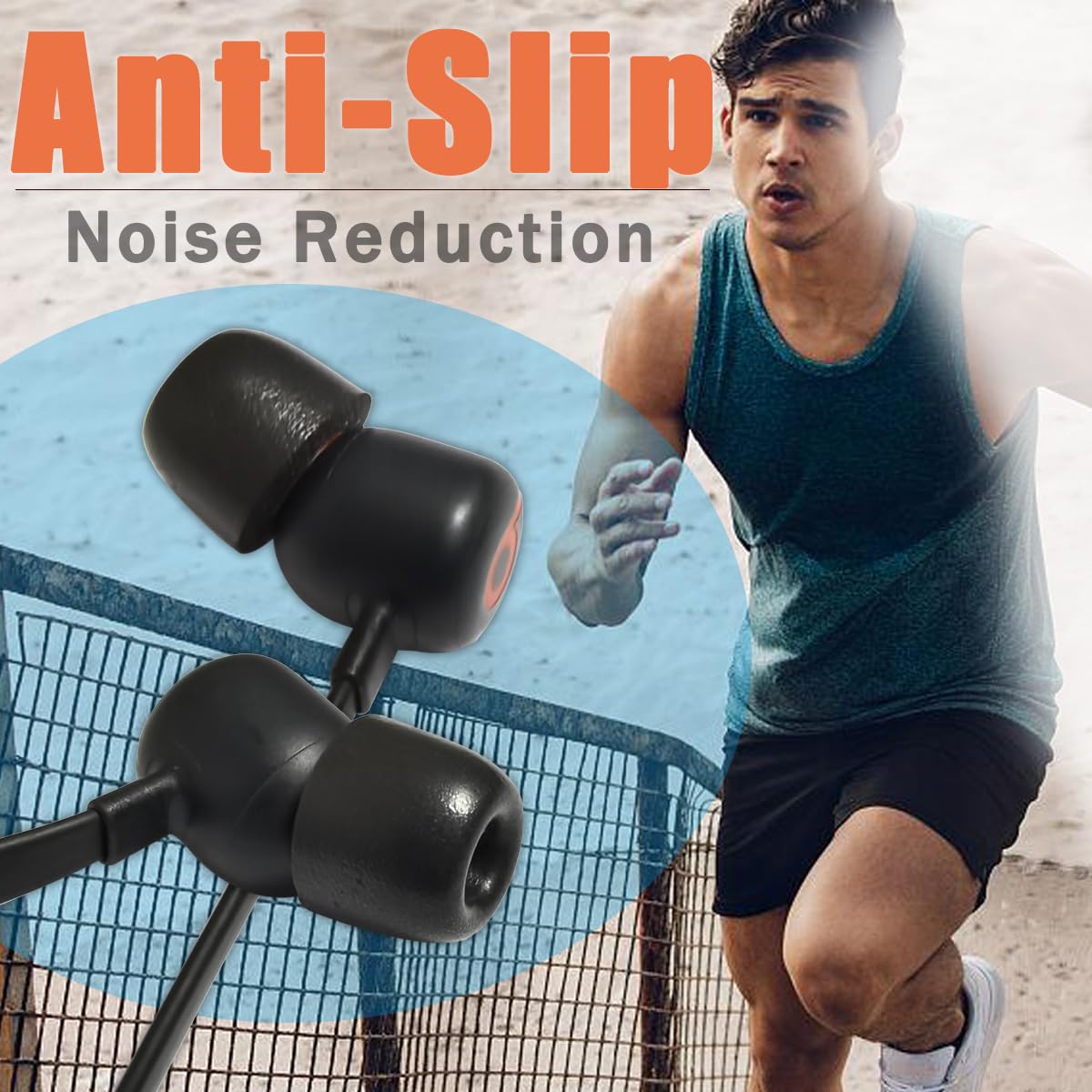 Luckvan Memory Foam Earbuds Tips Replacement Fit 4.0mm-5.5mm Isolation Noise Replacement Foam Ear Tips for in-Ear Earphones with Storage Box