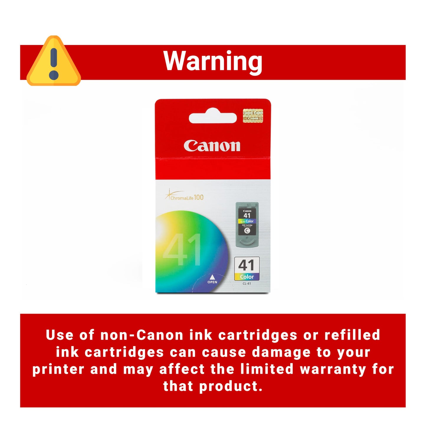 Canon CL-41 Compatible To iP1700/iP1600,iP6220D/iP6210D,iP6310D,MP170/MP160/MP150/MP180,MP450,MP460,iP1800,iP2600,MP140,MP190/MP210,MP470,MX310/MX300