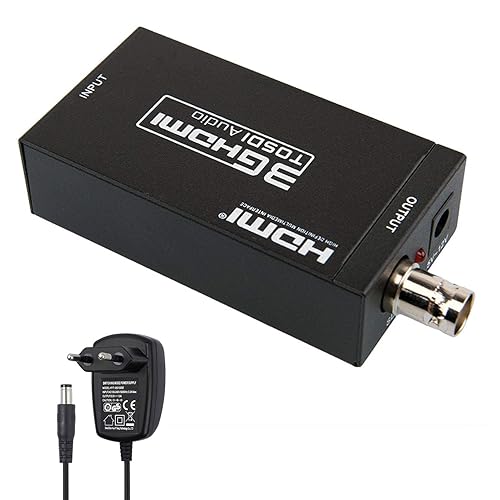 HDMI to SDI Converter, HDMI to SDI Converter, HDMI to SDI Adapter, SD-SDI/HD-SDI/3G-SDI Adapter for Camera, Home Theater