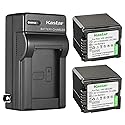 Kastar 2-Pack VW-VBG260 Battery and AC Wall Charger Replacement for Panasonic HDC-HS100, HDC-HS100GK, HDC-HS200, HDC-HS250, HDC-HS250K, HDC-HS300