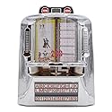arkrocket 200 Wall-O-Matic Table Jukebox Wallbox Wireless Bluetooth Speaker FM Radio SD USB Retro American Diner Style Tabletop