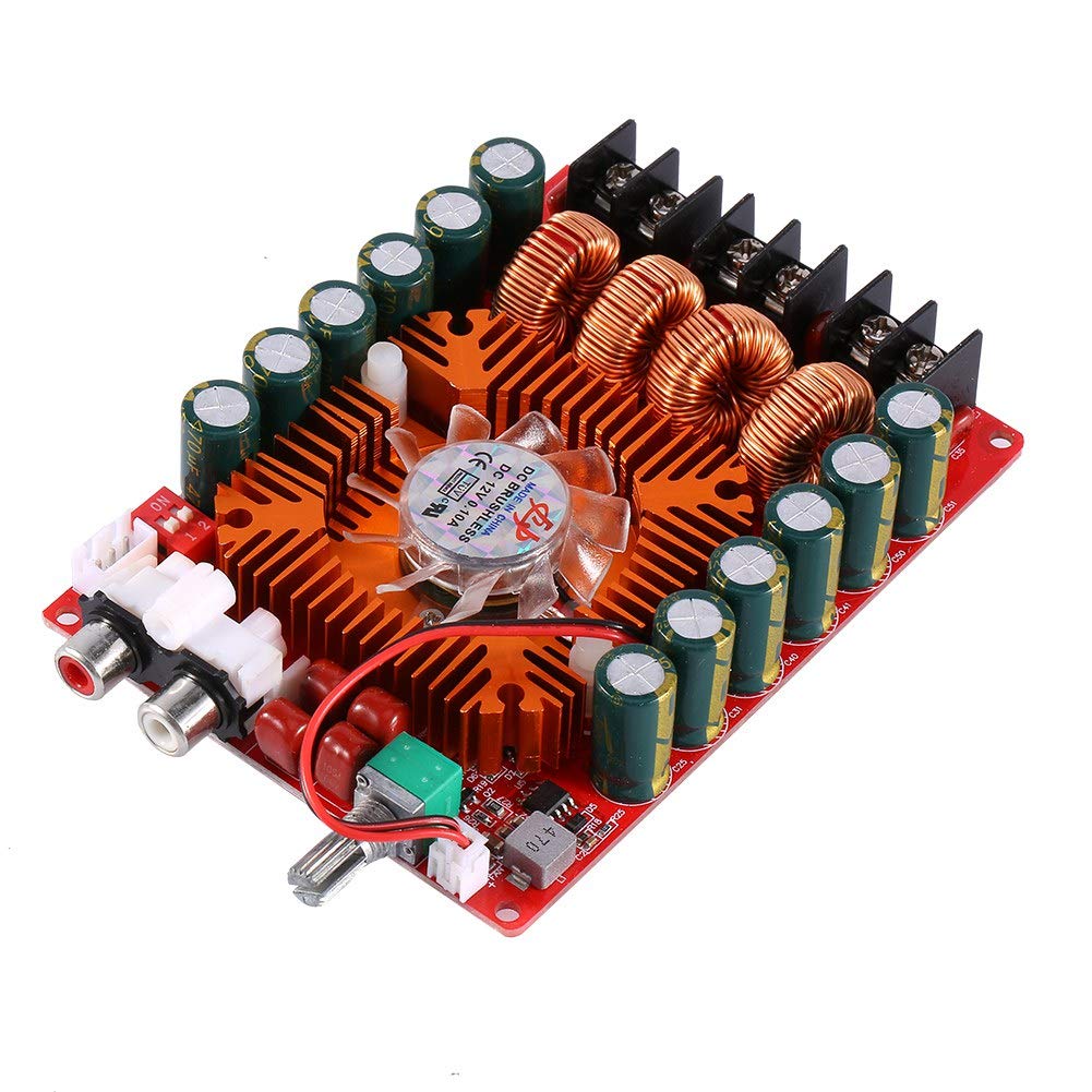 Taidda TDA7498E 160W+160W Digital Stereo Power Amplifier Board, 2-Channel, 4/6/8 Ohm Speakers, 15-36V DC, 8A, Surface Mount, Amplifier Board