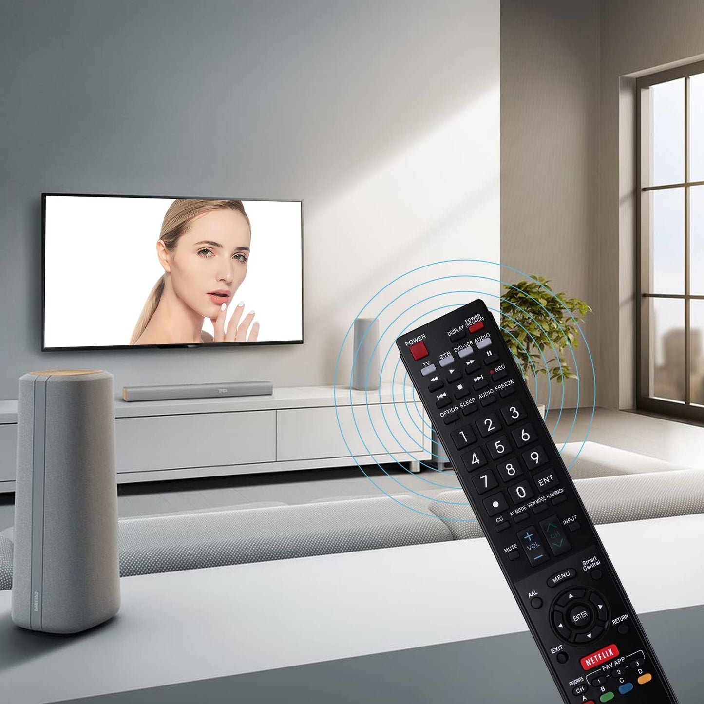 New TV Remote Control for All Sharp Brand TV Smart TV?Aquos TV