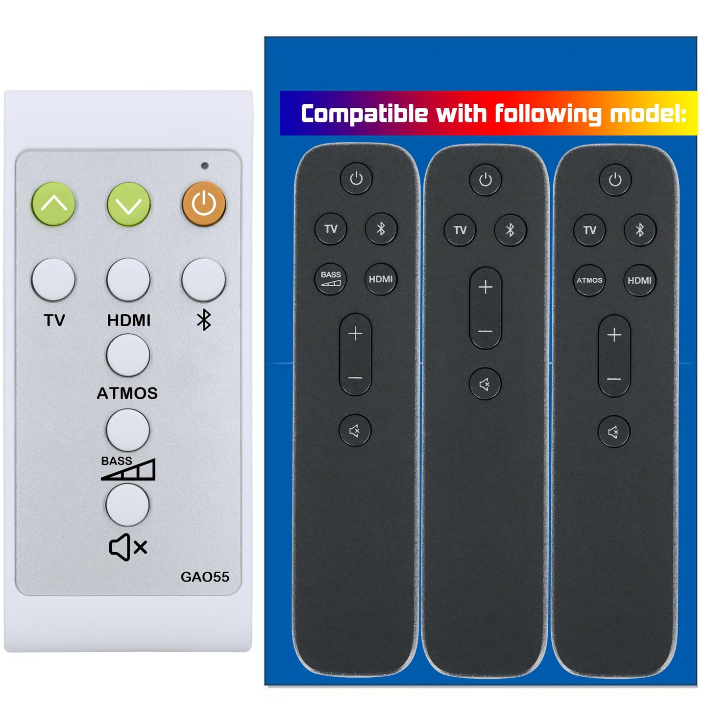 Replacement Remote Control for JBL Soundbar BAR 2.1 DEEP BASS (MK2) 2.1 channeI