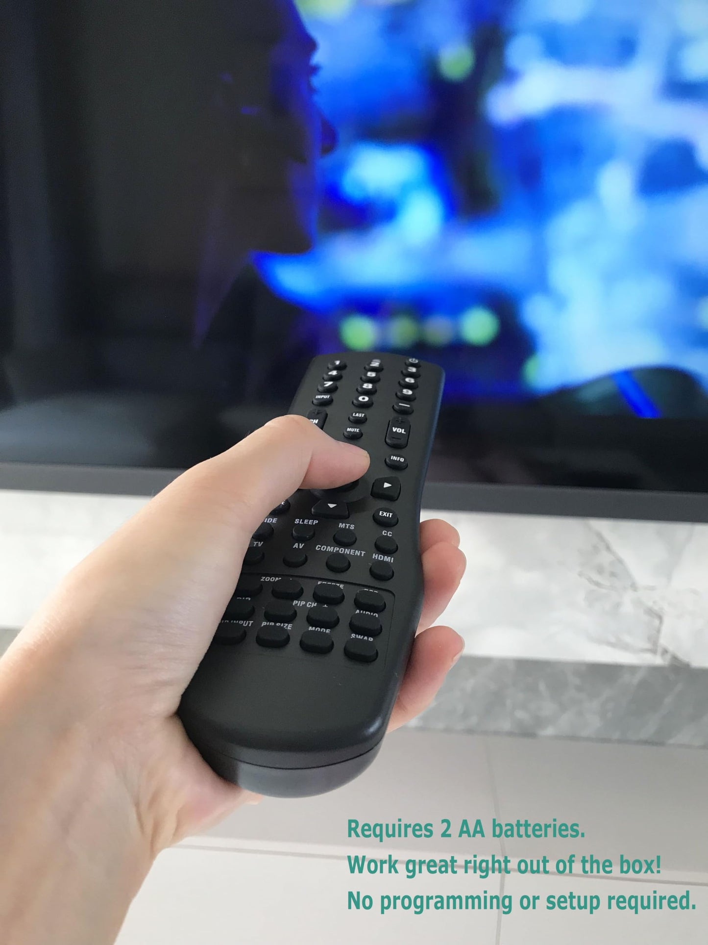 Universal Replacement Remote Control for Vizio LCD Plasma Smart TV VA26LHDTV10T VL260M VL260M VL320M VL370M VL420M VL470M VF550M VS42L VF551XVT