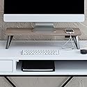 Anji Mountain Monitor Stand - Desktop Organizer & Laptop Riser, Ergonomic Monitor Riser, Space-Saving Monitor Stand for Desk, Durable Construction