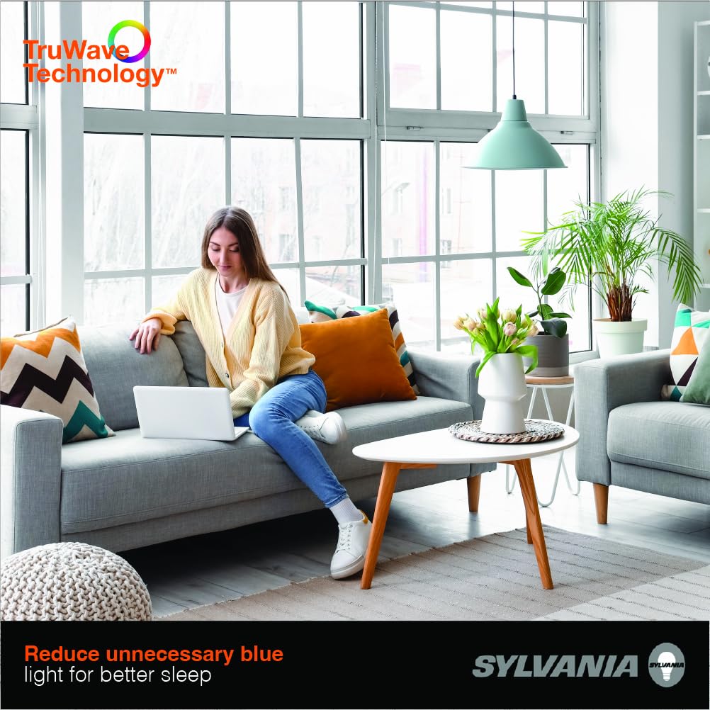 Sylvania TruWave A21 LED Light Bulb, 15W = 100W, 5 CCT Select 2700/3000 / 3500/4000 / 5000K, Dimmable, 1600 LMS, Frosted Finish (42110) 2 Count (Pack