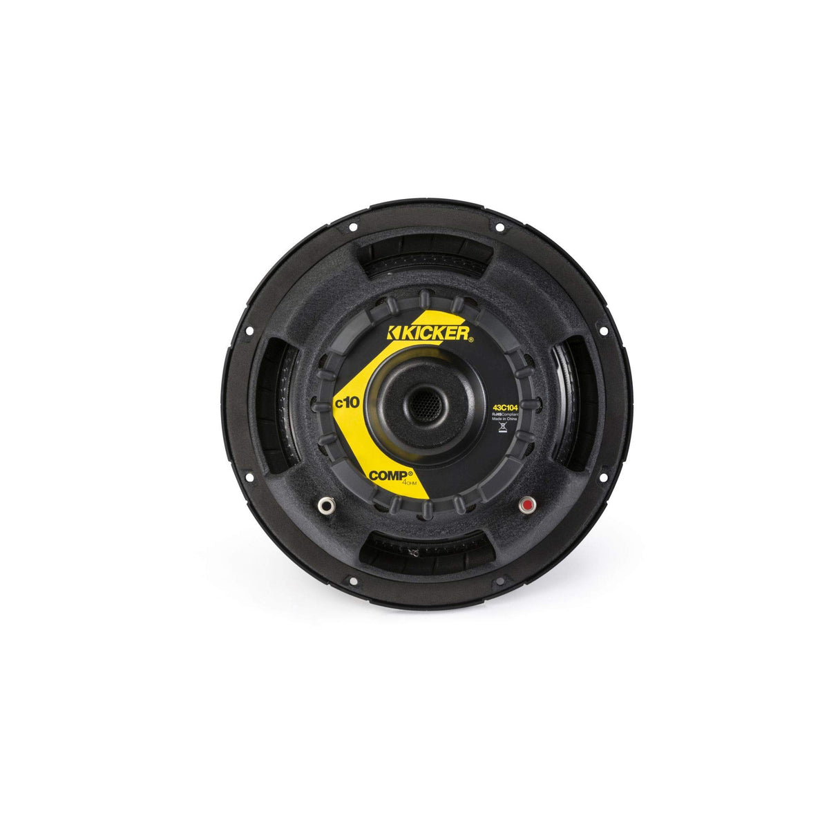 KICKER Comp 10-inch (25cm) Subwoofer, 4-Ohm, RoHS Compliant