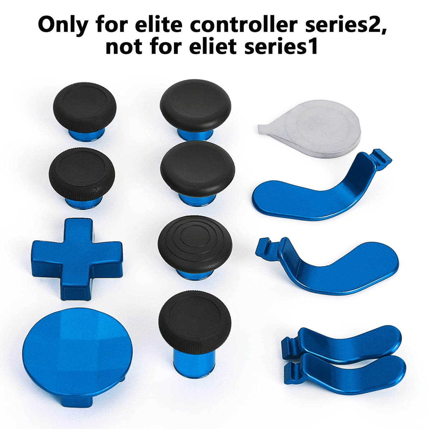 13 in 1 Metal Thumbsticks for Xbox One Elite Series 2, Elite Series 2 Core Controller Parts, Gaming Accessory Replacement, Metal Mod 6 Swap Joysticks