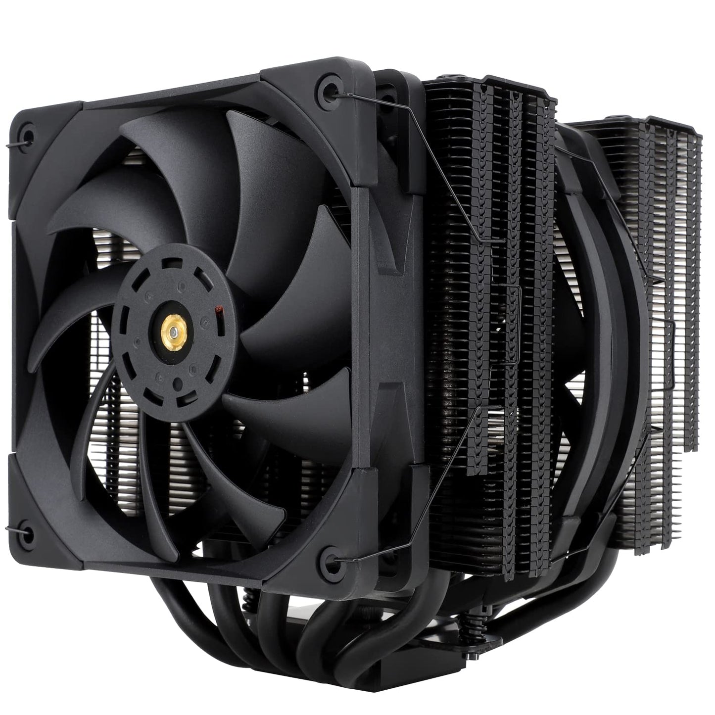 Thermalright FC140 Black CPU Air Cooler,Dual Tower 5 Heat Pipe,TL-D14X-B and TL-C12PRO PWM Fan,Aluminium Heatsink Cover, AGHP Technology, for AMD