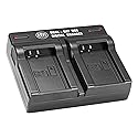 BM Premium EN-EL20, ENEL20A Dual Battery Charger for Coolpix P950, P1000, Nikon DL24-500, Coolpix A, 1 J1, 1 J2, 1 J3, 1 S1, 1 V3 Digital Camera
