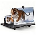 Phone Magnifier Screen, 10inch HD Mobile Screen Magnifier Version Enlarger for Movies Videos Games, Clear, Lightweight Foldable Mobile Phone Holder